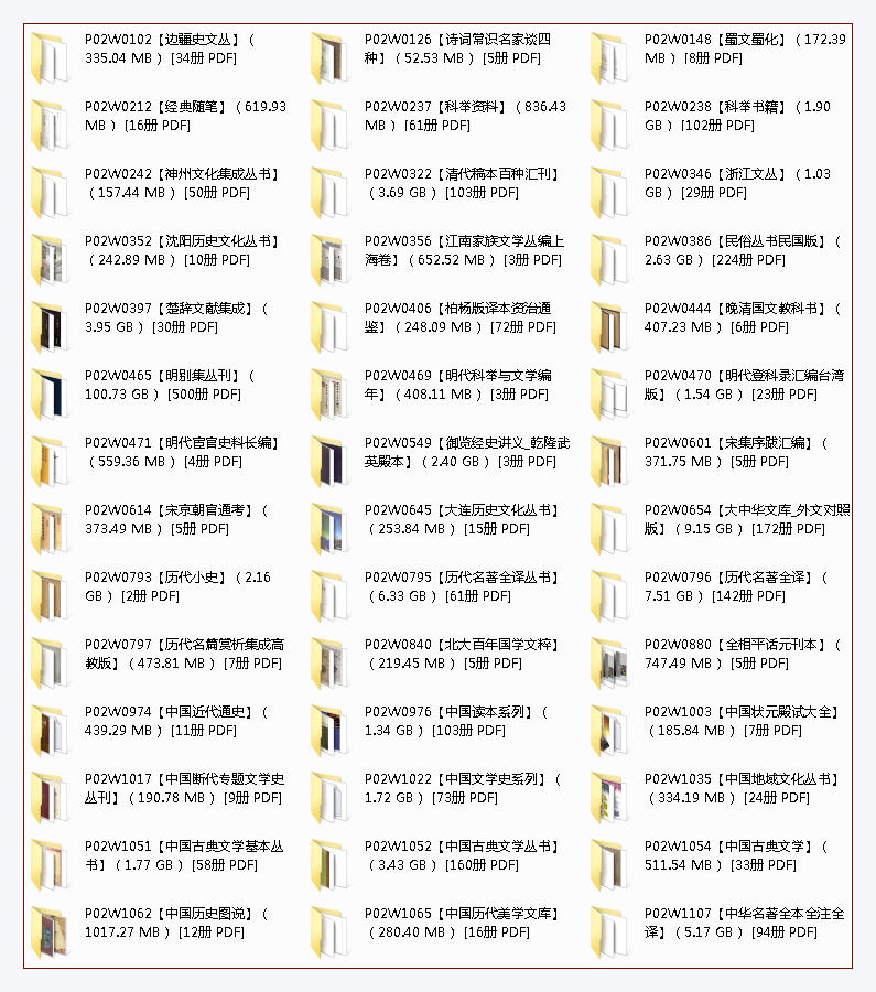 【文学文化】PDF（169.54 G）合集