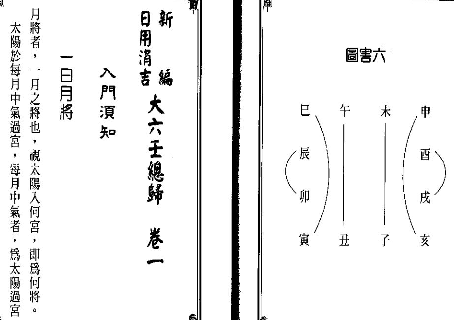 【新编日用涓吉大六壬总归】（上下册全）.pdf（7.99M）