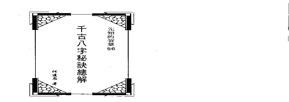 何建忠-千古八字秘诀总解.pdf(7.97MB_201页)