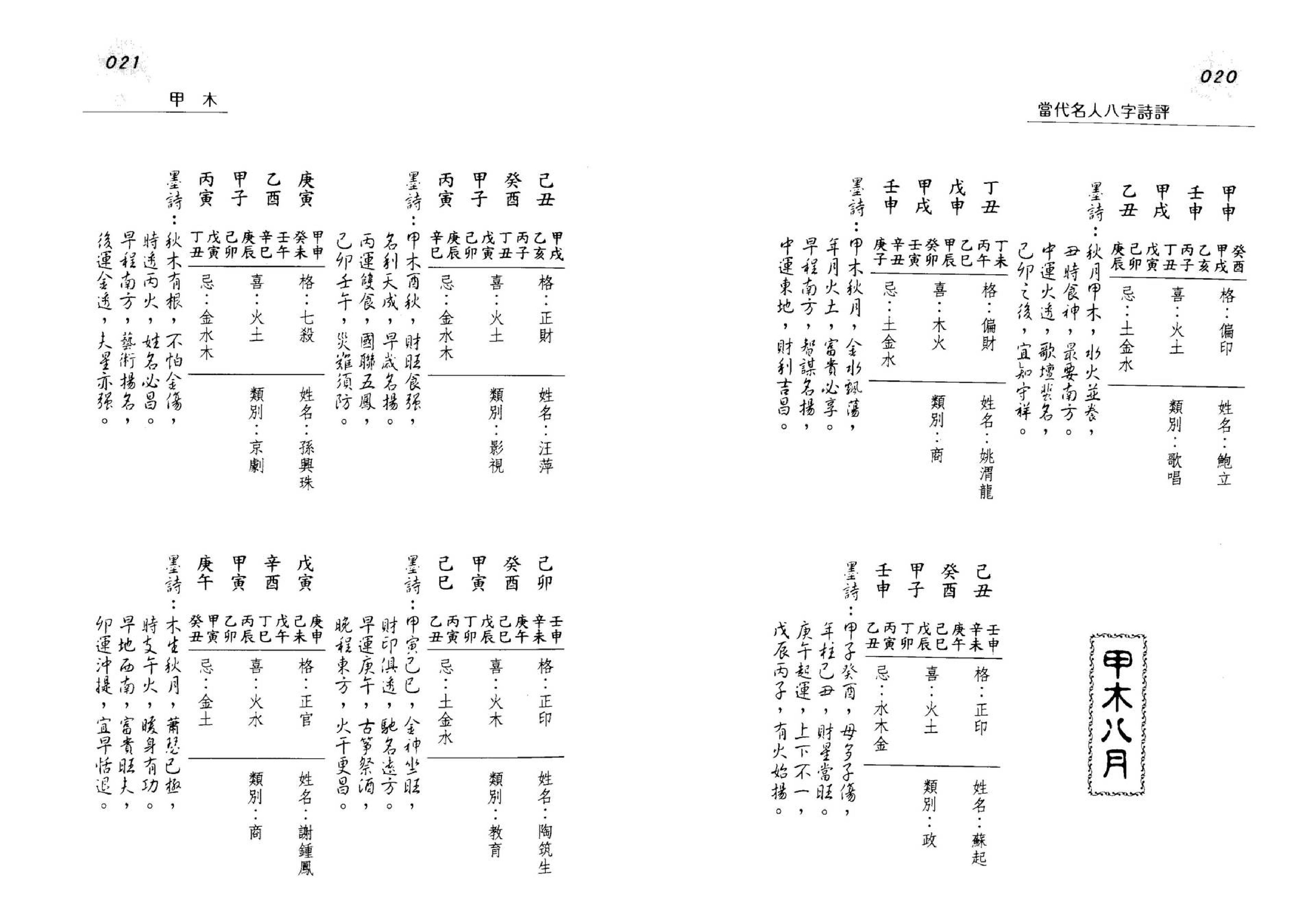 韩雨墨-当代名人八字诗评.pdf_第11页