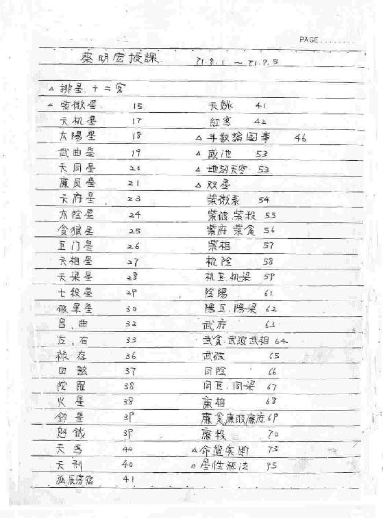 钦天四化-紫微斗数授课讲义（蔡明宏)(手抄....pdf_第2页