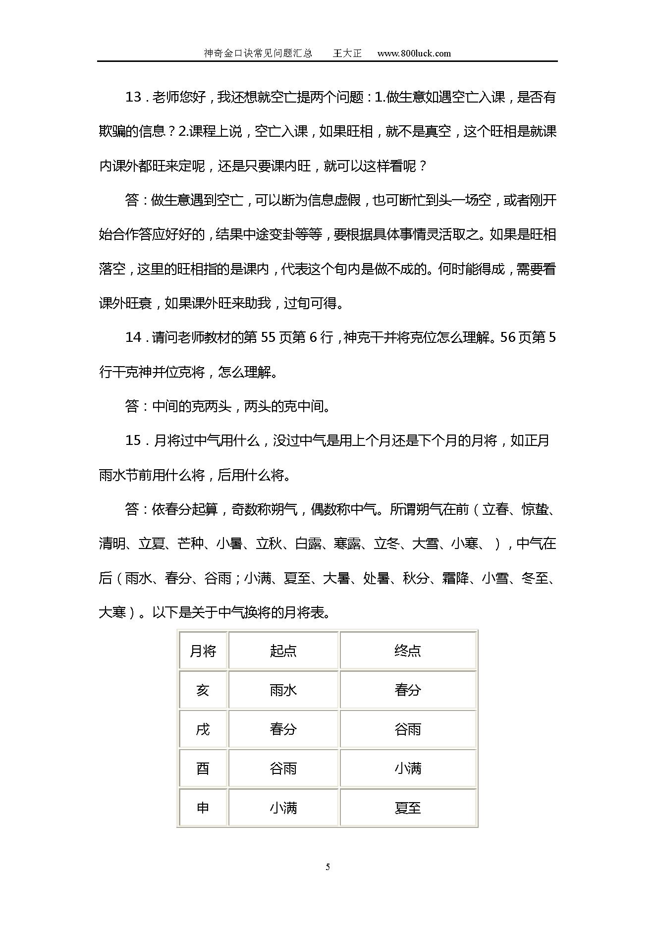 王大正-神奇金口诀常见问题汇总.pdf_第5页