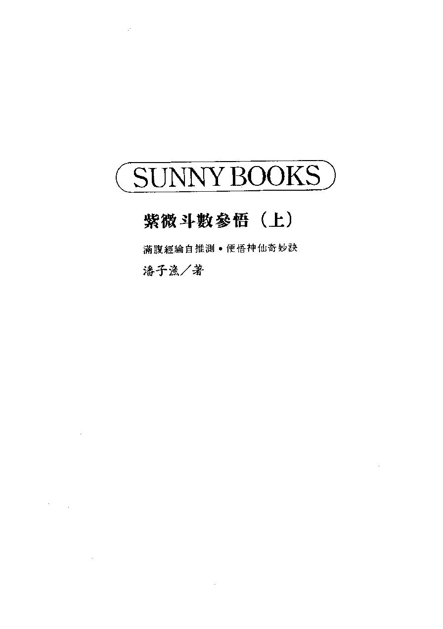 650潘子渔-紫微斗数参悟上册.pdf_第2页