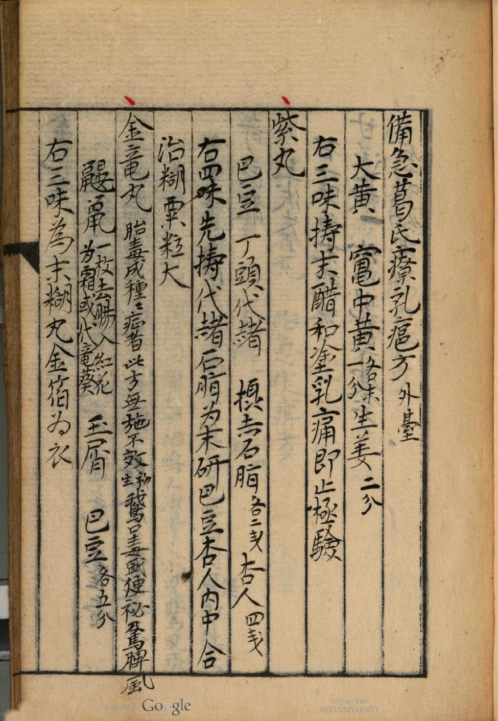 方輿輗別輯撮鈔（丸散类）森立之撰森立之[自筆]嘉永3（1850）.pdf_第9页