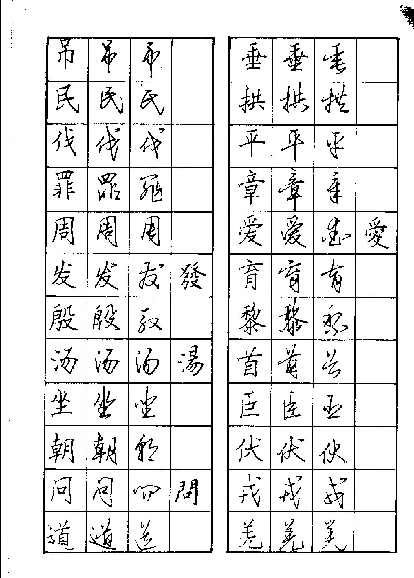 千字文楷行草钢笔字帖.pdf_第8页