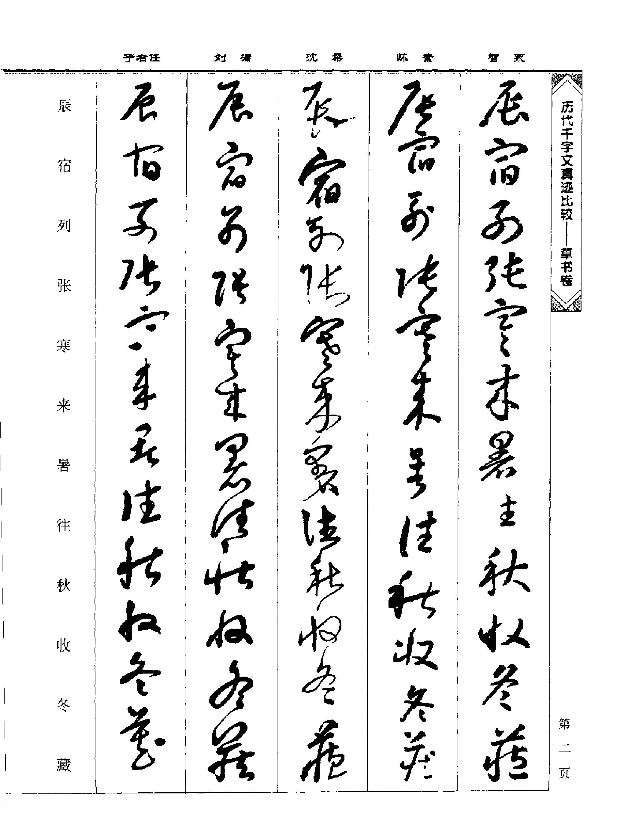 历代千字文真迹比较#草书卷.pdf_第10页