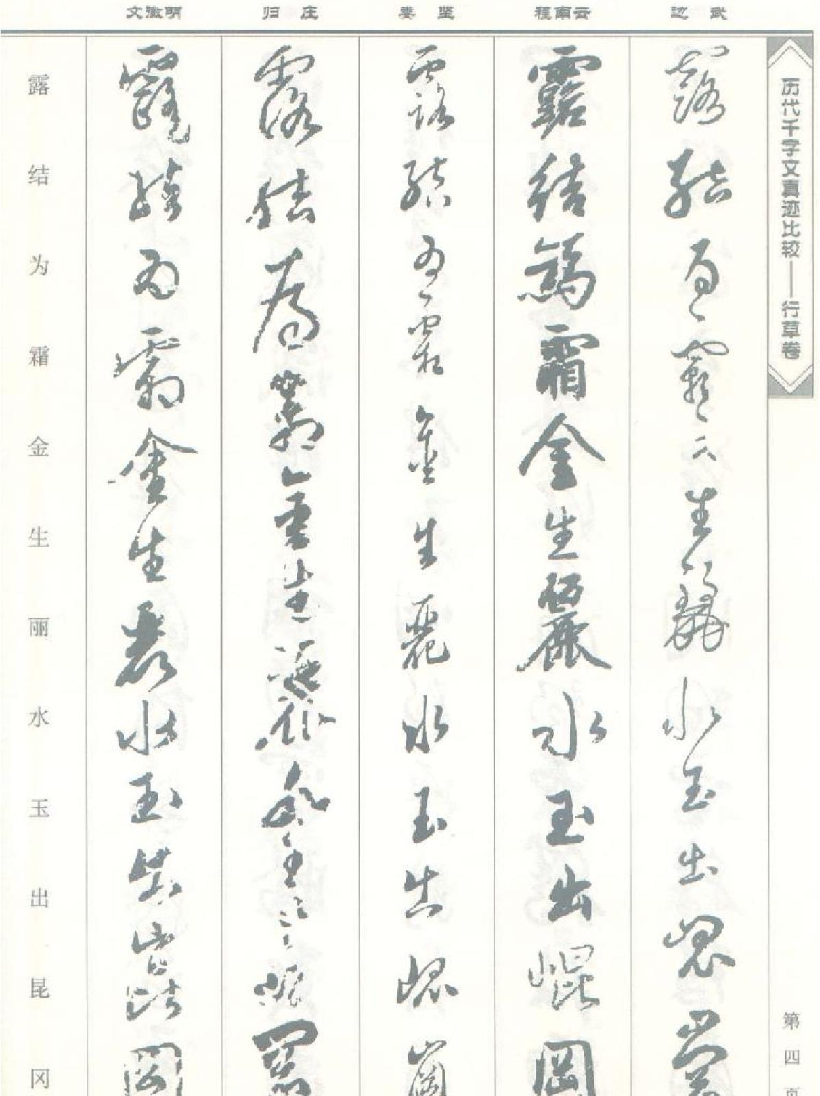 历代千字文真迹比较#行草卷.pdf_第5页