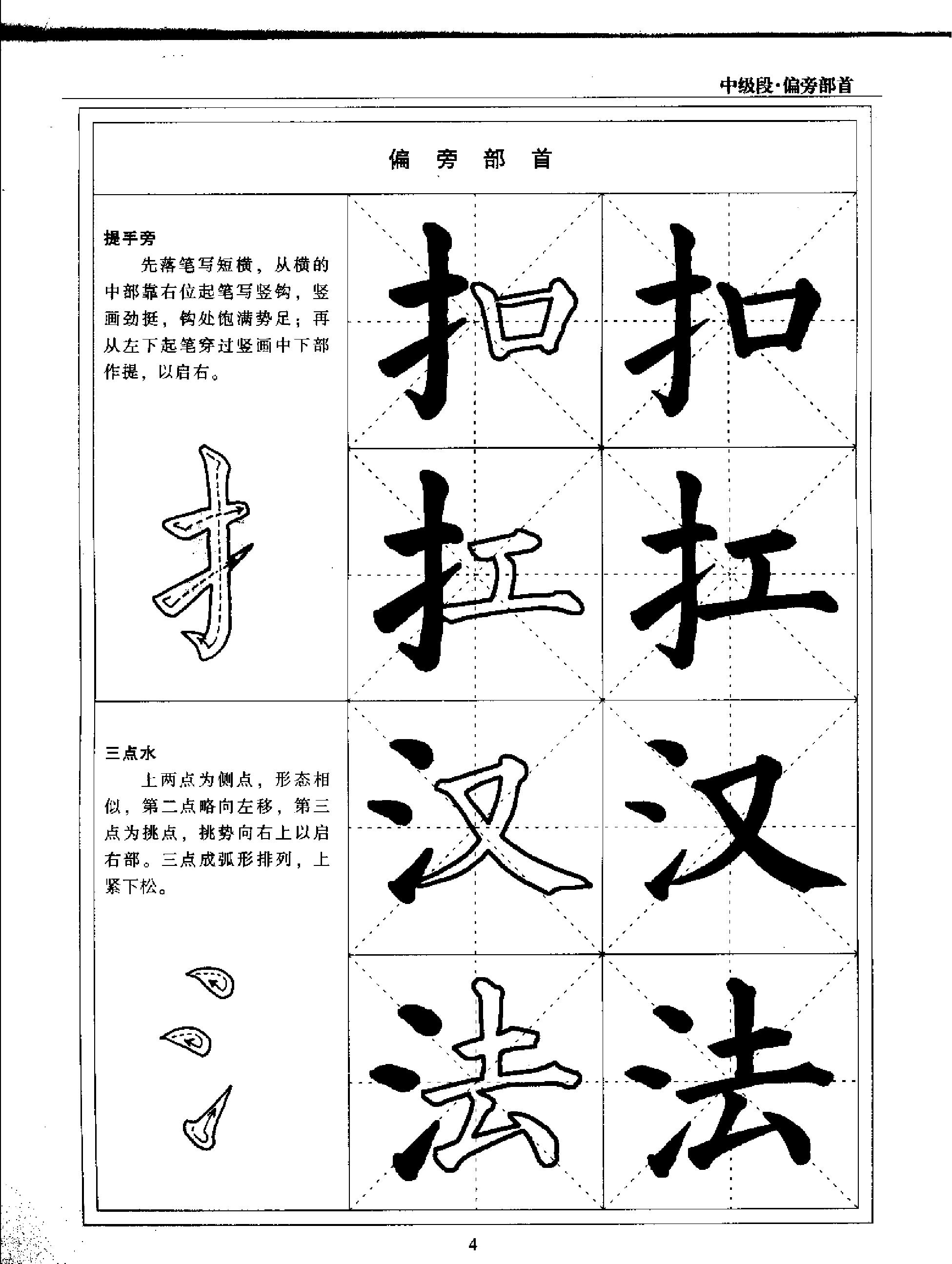 毛笔楷书实用教程中级段偏旁部首.pdf_第7页