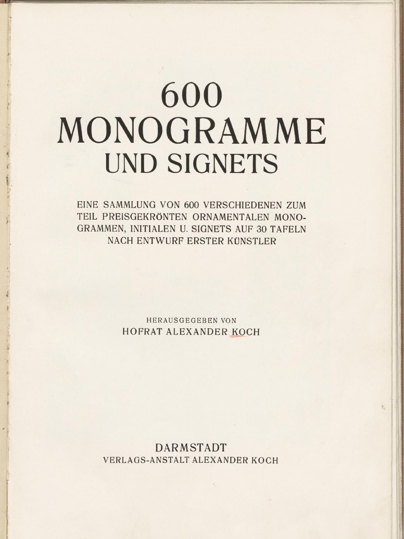 纹章标志600例#600#Monogramme#und#Signets#by#A#exander#Koch#1911年.pdf_第2页