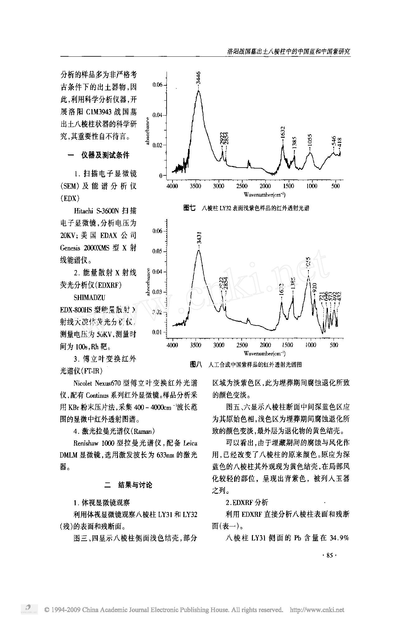 洛阳战国墓出土八棱柱中的中国蓝和中国紫研究.pdf_第3页